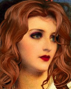 Wine in eye wine on lip