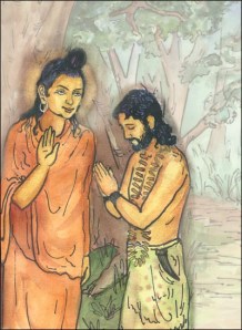 Bhudha and angulimala