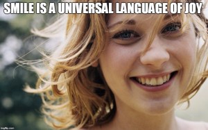 quote on smile - smiling face