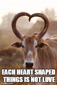Heart shaped horn