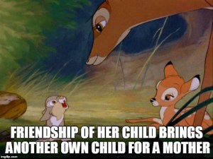 Thumper and bambi with Mother